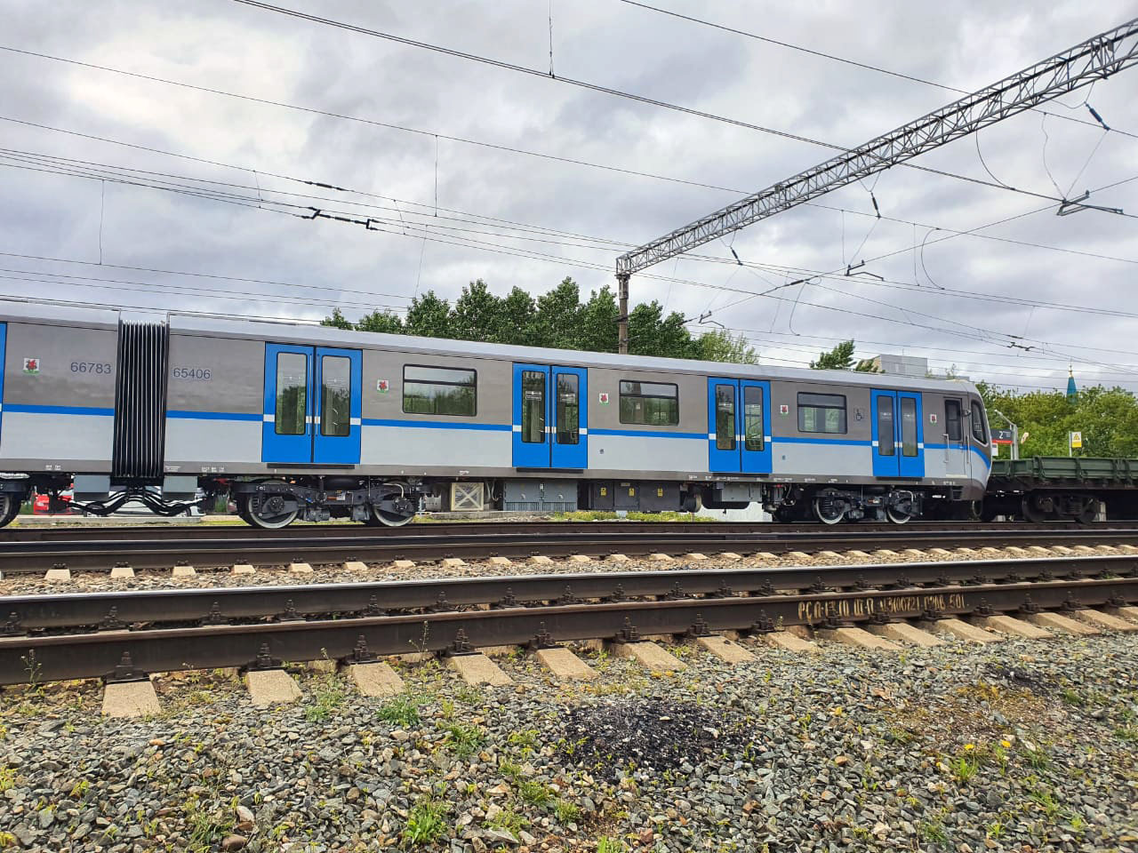 Новый поезд выйдет на линию казанского метро после проведения  пуско-наладочных работ