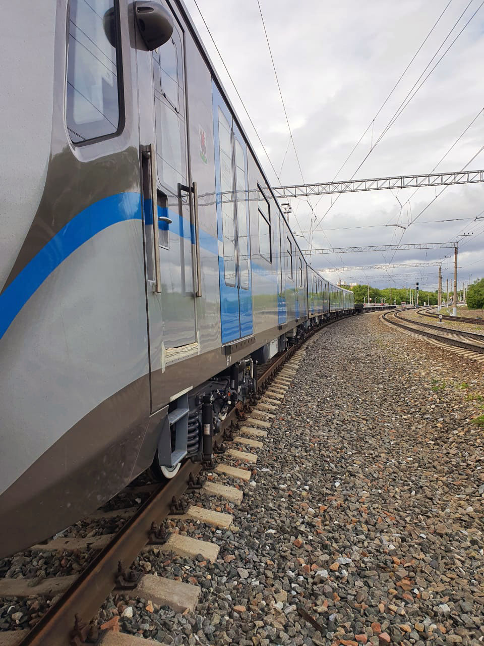 Новый поезд выйдет на линию казанского метро после проведения  пуско-наладочных работ