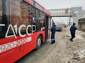 С 8 по 15 марта в общественном транспорте Казани выявлено почти 1700 пассажиров без масок.