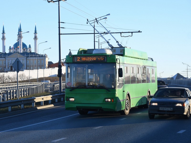 В Казани со 2 октября троллейбус №2 будет курсировать по прежнему кольцевому маршруту