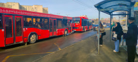 24 марта в утренний час пик председатель комитета по транспорту Амир Сафин проверил работу автобусных маршрутов №47, 55 и троллейбуса №8.
