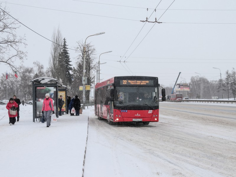 В морозы общественный транспорт Казани готовят к выходу на маршруты в ночное время