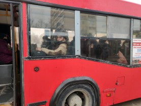 В Казани 28 января на ост. «проспект Победы» в автобусах выявлено 14 нарушителей масочного режима.